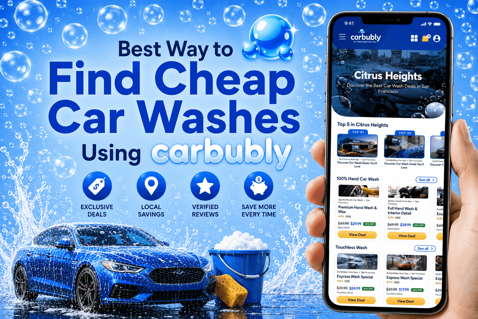 Best Way to Find Cheap Car Washes Using Carbubly