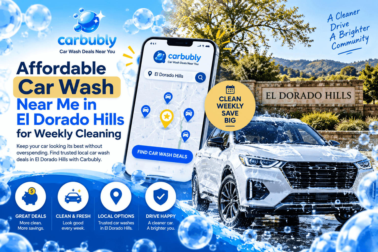 Affordable Car Wash Near Me in El Dorado Hills for Weekly Cleaning