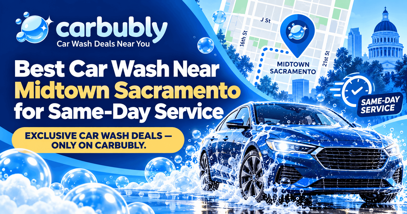 Best Car Wash Near Midtown Sacramento for Same-Day Service