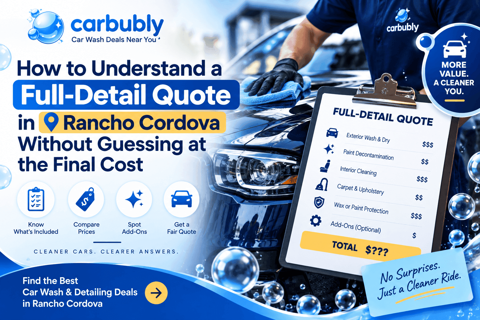 How to Understand a Full-Detail Quote in Rancho Cordova