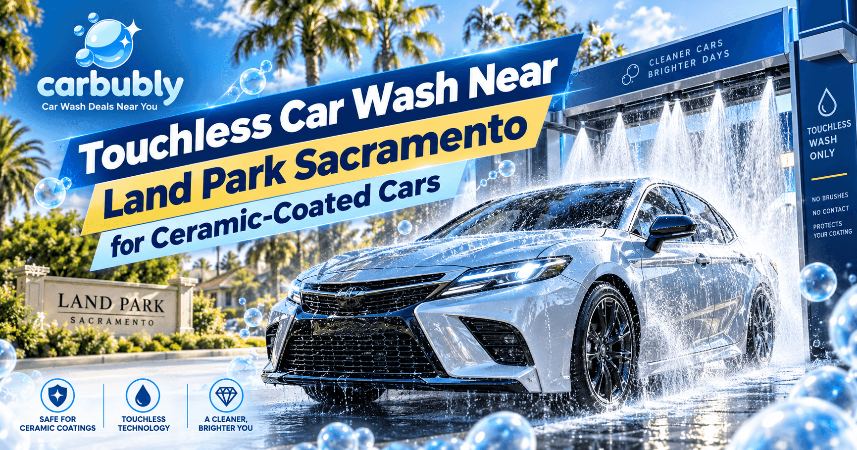 Touchless Car Wash Near Land Park for Ceramic Cars
