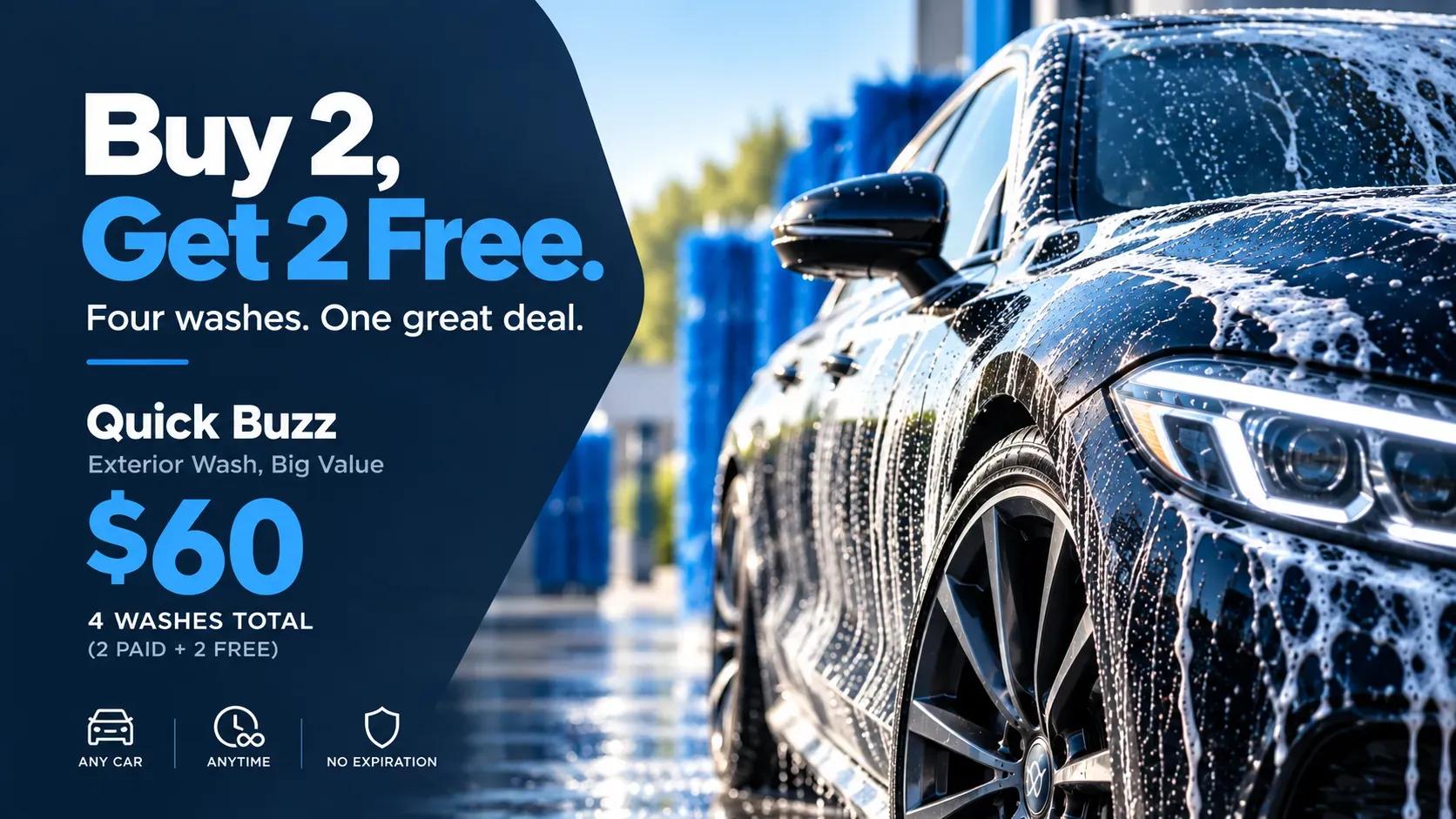 Buy 2 Get 2 Free Car Wash Deals in Citrus Heights: The Math