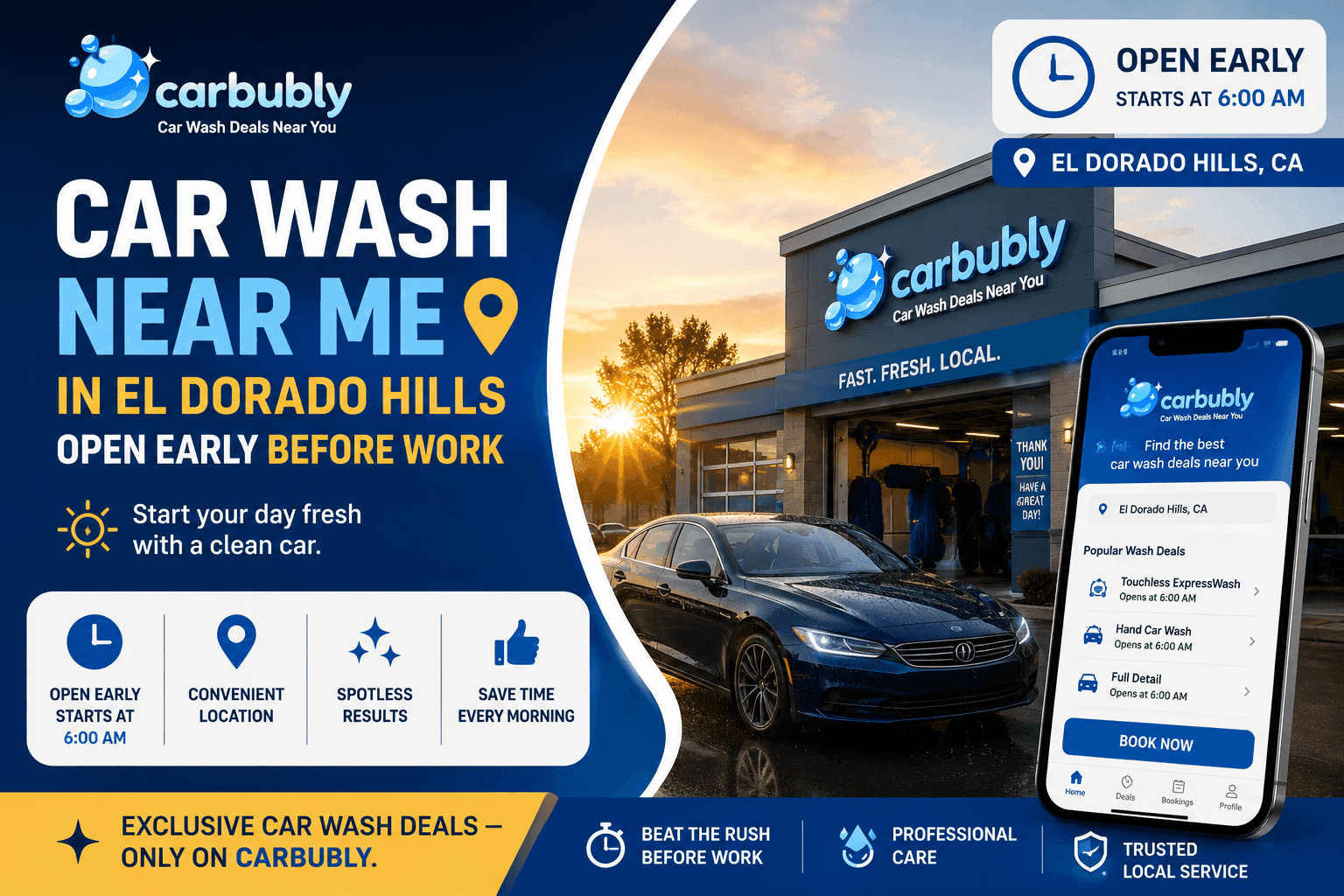 Car Wash Near Me in El Dorado Hills Before Work