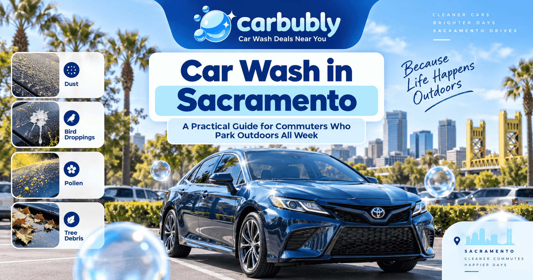 Car Wash in Sacramento for Outdoor Commuters