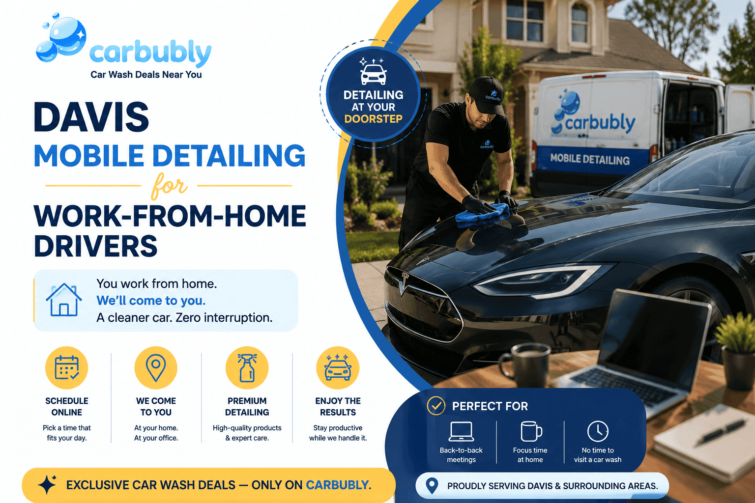 Davis Mobile Detailing for Work-From-Home Drivers
