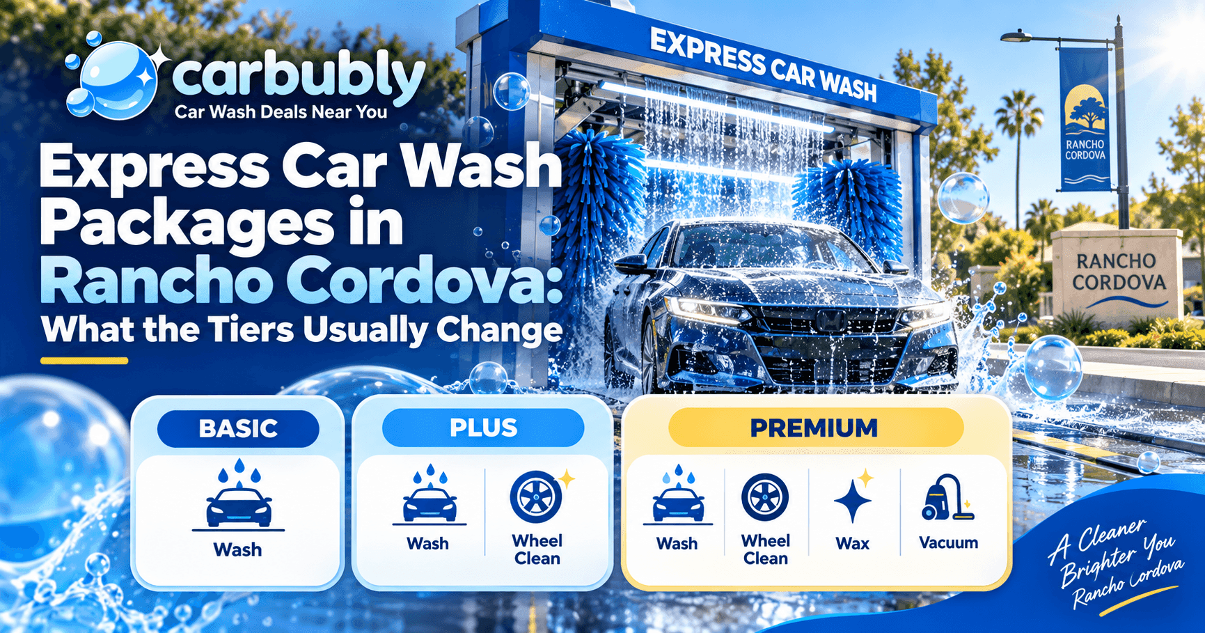 Express Car Wash Packages in Rancho Cordova