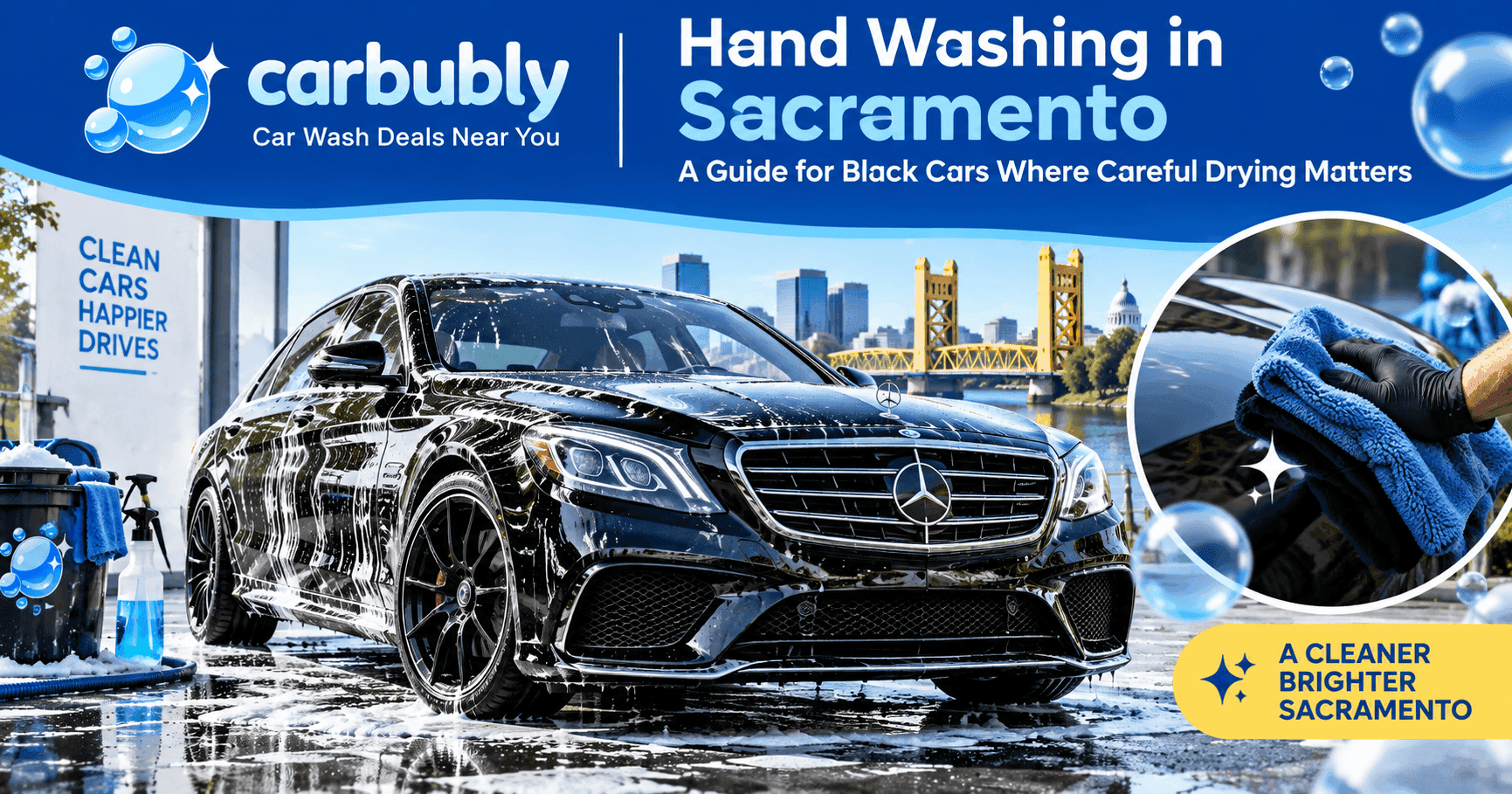Hand Car Wash Sacramento for Black Cars