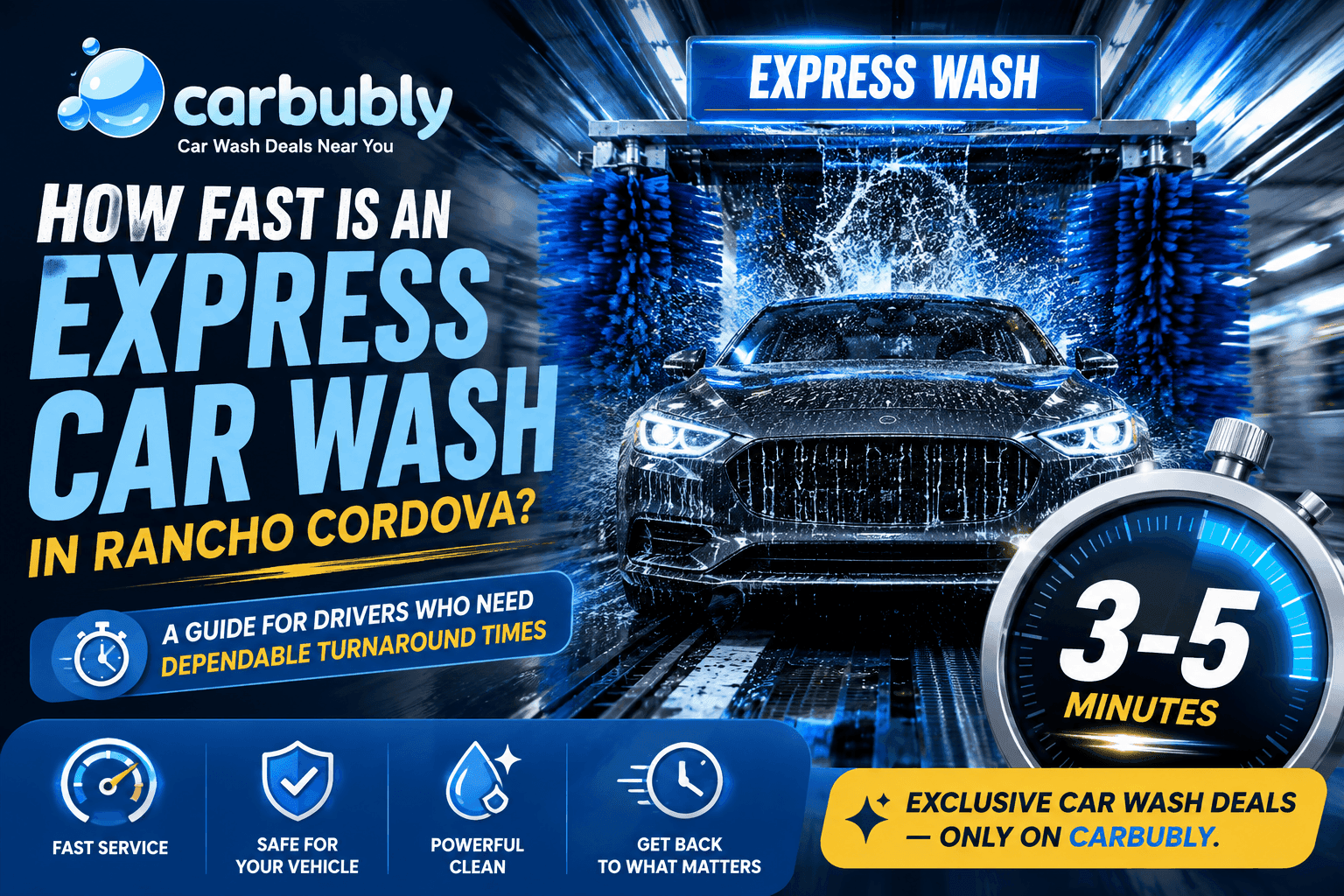 How Fast Is an Express Car Wash in Rancho Cordova?
