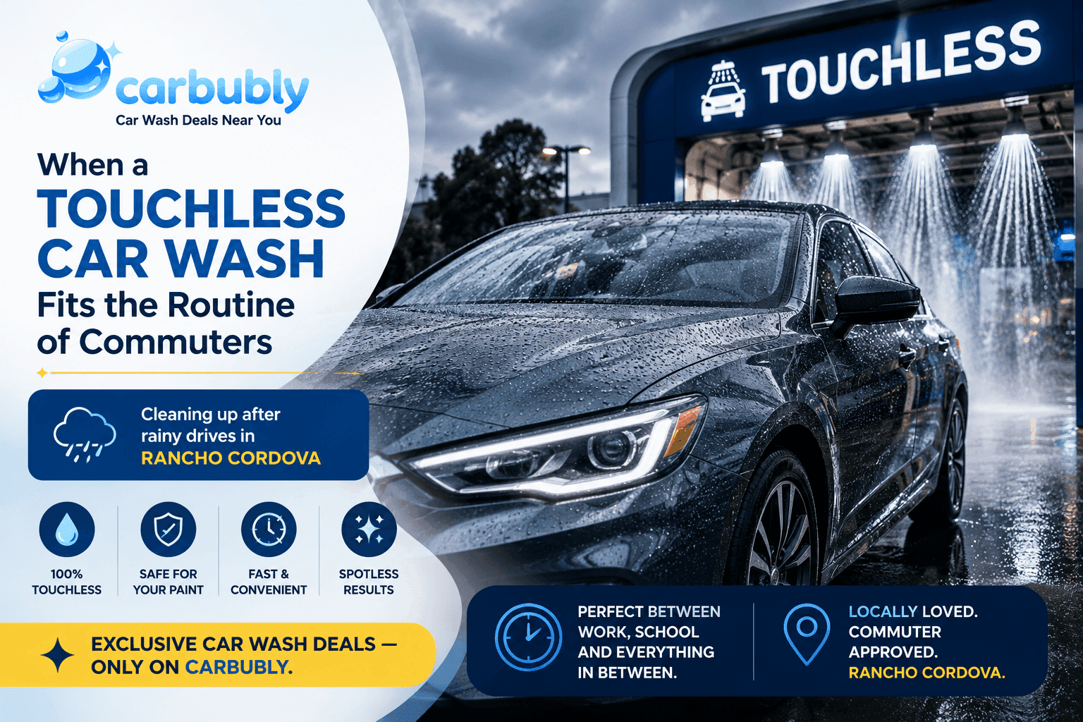 Touchless Car Wash After Rain in Rancho Cordova